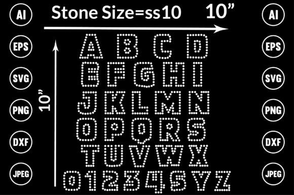 Alphabet Rhinestone Design: Sparkling Style for Creative Projects