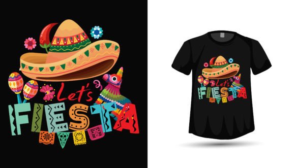 Cinco De Mayo Fiesta T Shirt Design: Vibrant Assets for Creative Projects