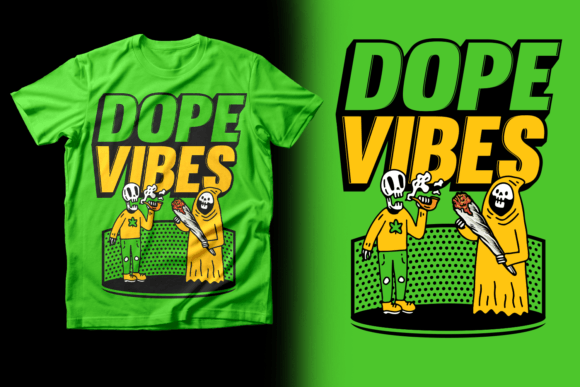 Dope Vibes: 420 Stoner T-shirt Design for Cannabis Culture