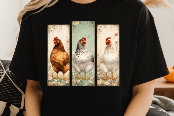 Farmhouse Chicken Decor PNG Design: Rustic Charm for Modern Projects