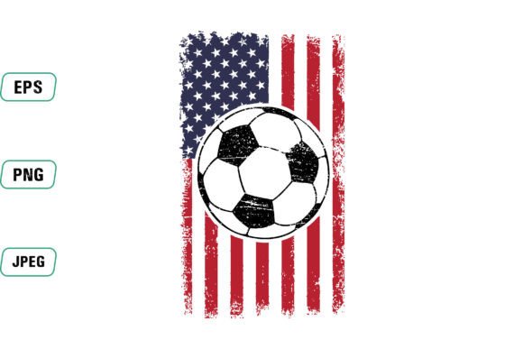 Football Design with USA Flag: A Typeface for Champions