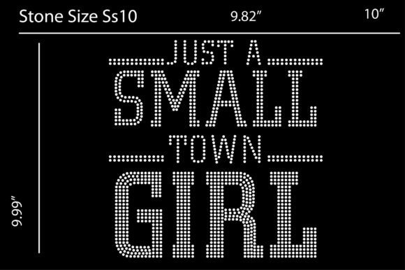 Just a Small Town Girl: A Rhinestone Design for Authentic Charm