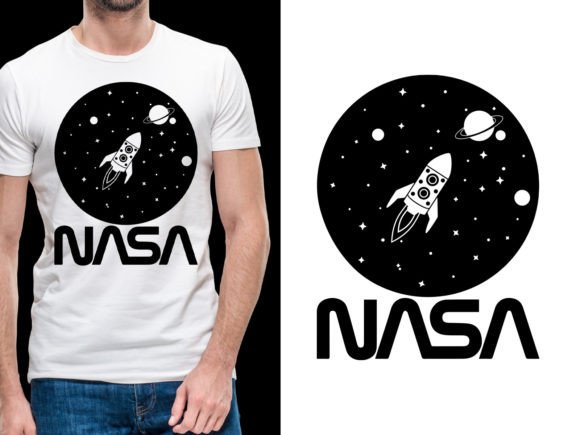 NASA Illustration T-Shirt Design: Cosmic Graphics for Creators
