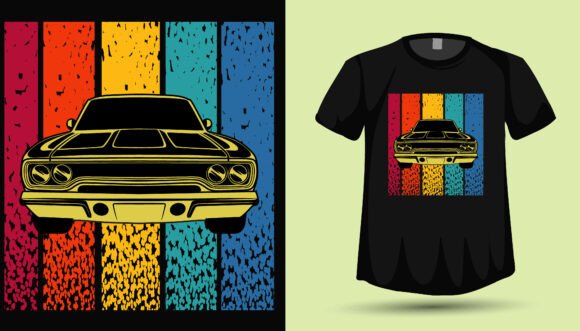 Timeless Appeal: Leveraging Vintage Car Tshirt Design Graphics